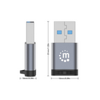 Adaptador USB-C V3.2 Gen1, AM-CH, 5Gbps 3A Manhattan (356305)
