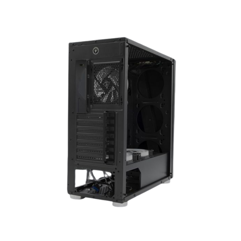 Gabinete Yeyian Armageddon 2200 ATX, Lateral de Cristal, 3 Ventiladores RGB, USB, Negro (YGA-68809)