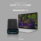 Adaptador Acteck USB-C a DisplayPort Video hasta 4K M-H (AC-934718)