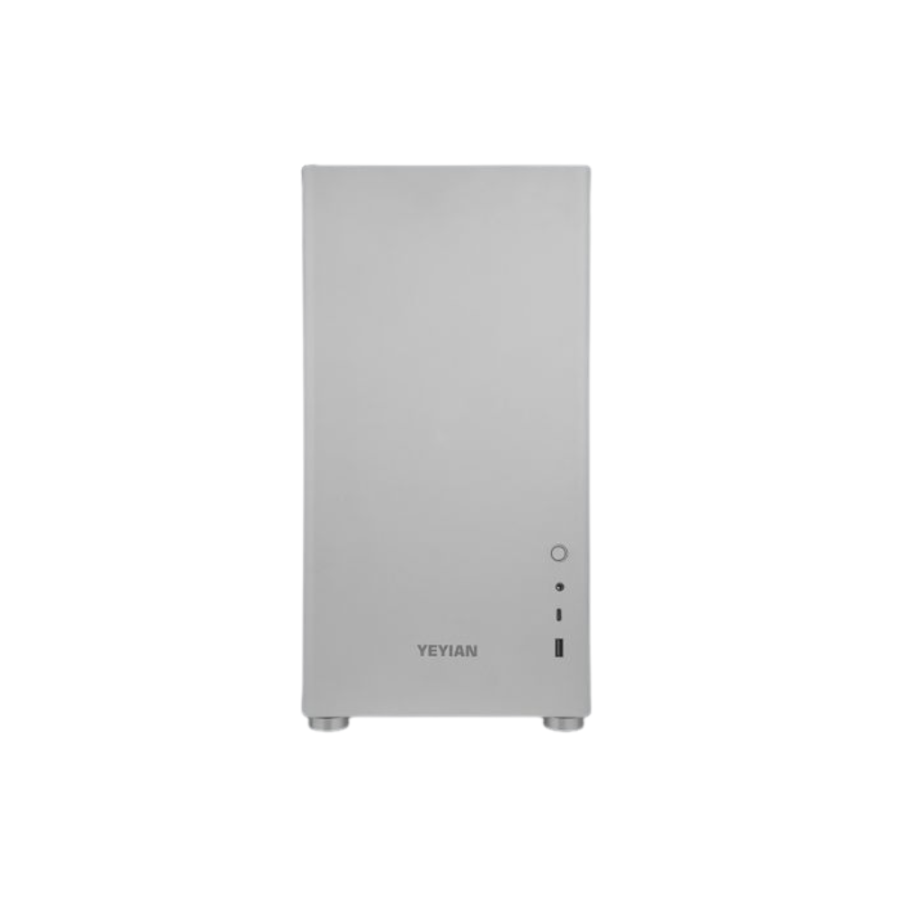Gabinete Yeyian Gamer Hussar Plus ATX, USB-C, Cristal Templado, Blanco (YCM-ASHUS-01)