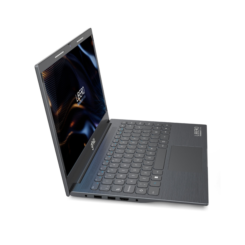 Notebook GHIA Libero 14.1", HD, Intel Celeron N4020C, 4GB RAM, 128GB eMMC, HDD 2.5", HDMI, Win 11 Home, Gris