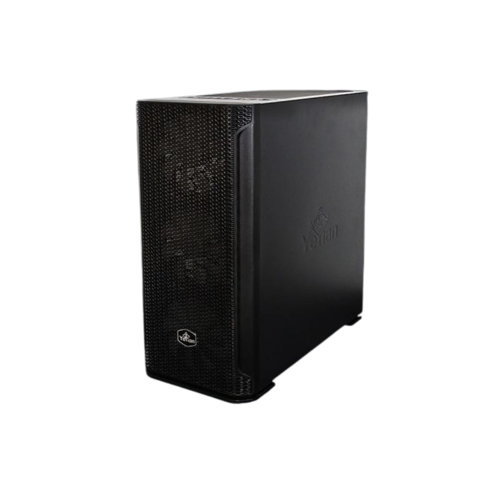 Gabinete Yeyian Hollow 2500 ATX, 3 Ventiladores ARGB, Malla, USB, Negro (YGH-49703)