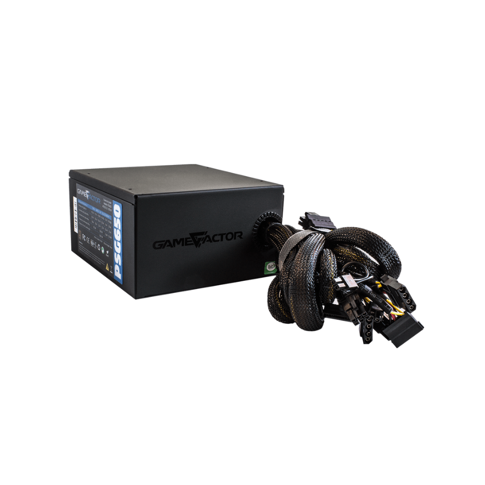 Fuente de Poder Game Factor 650W 80 Plus Bronze Vent. 120mm PSG650