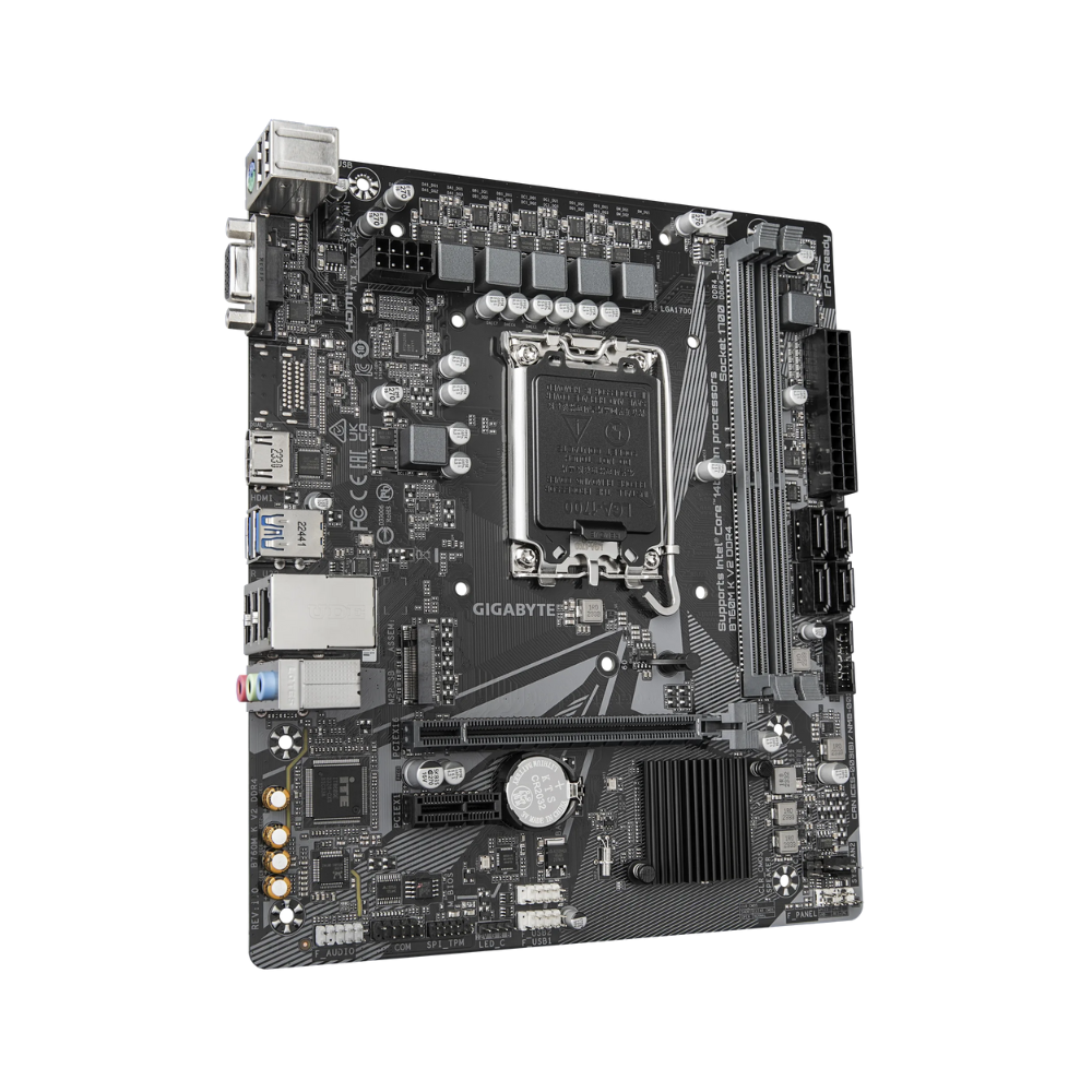 Tarjeta Madre Gigabyte B760M K V2 DDR4 Socket 1700 Gen 12 / 13 / 14 2xDDR4 1xVGA / 1xHDMI Micro ATX