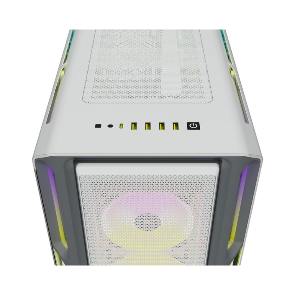 Gabinete Corsair iCUE 5000T RGB, Vidrio Templado, Blanco CC-9011231-WW