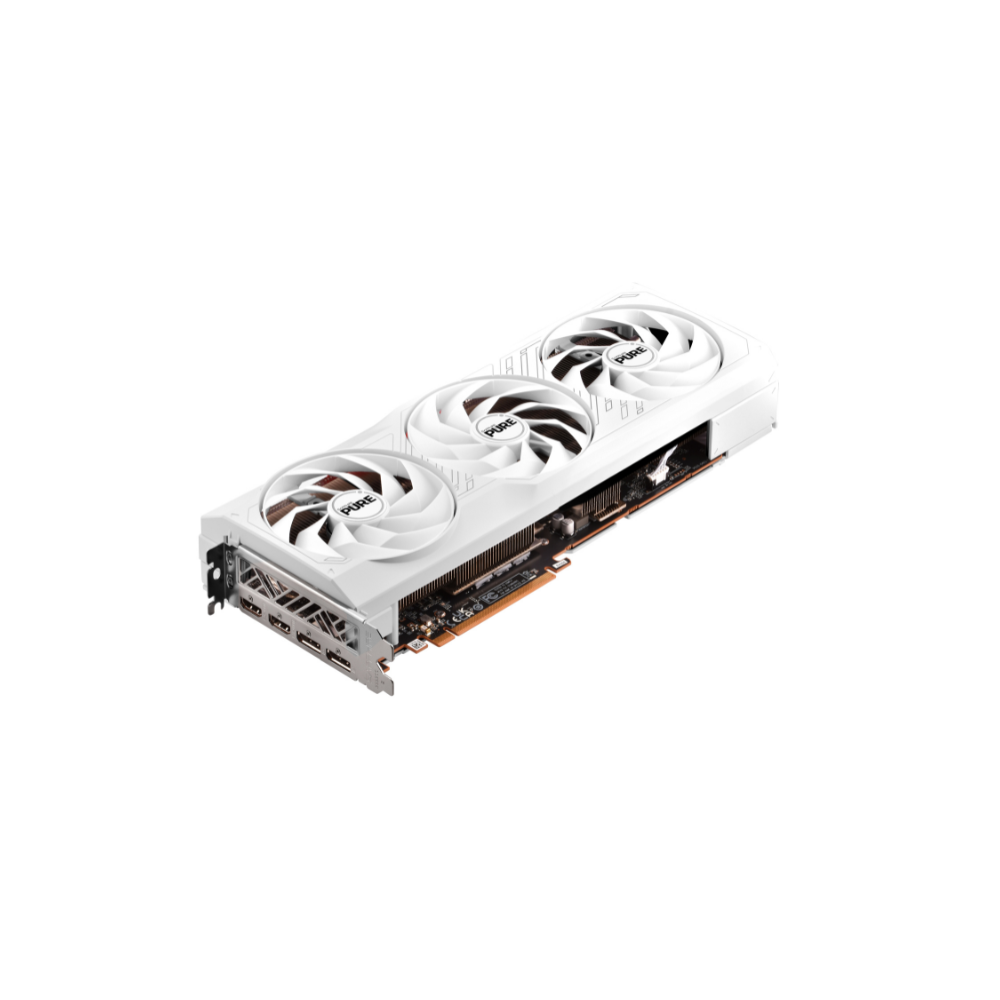 Tarjeta de Video Sapphire 12GB AMD Radeon RX 7700 Pure XT 3X Fan GDDR6 FSR Blanca HDMI/DP