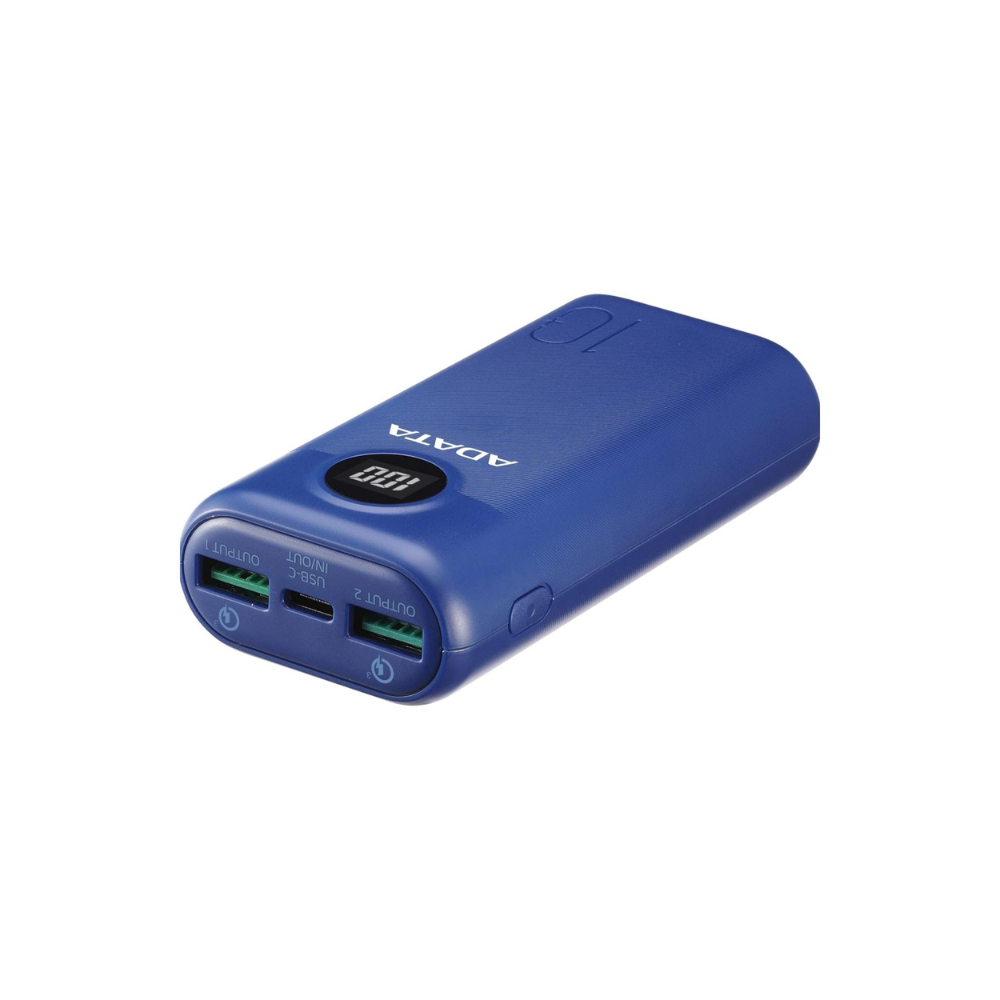Cargador ADATA Power Bank 10000mAh, Azul Marino, AP10000QCD-DGT-CDB