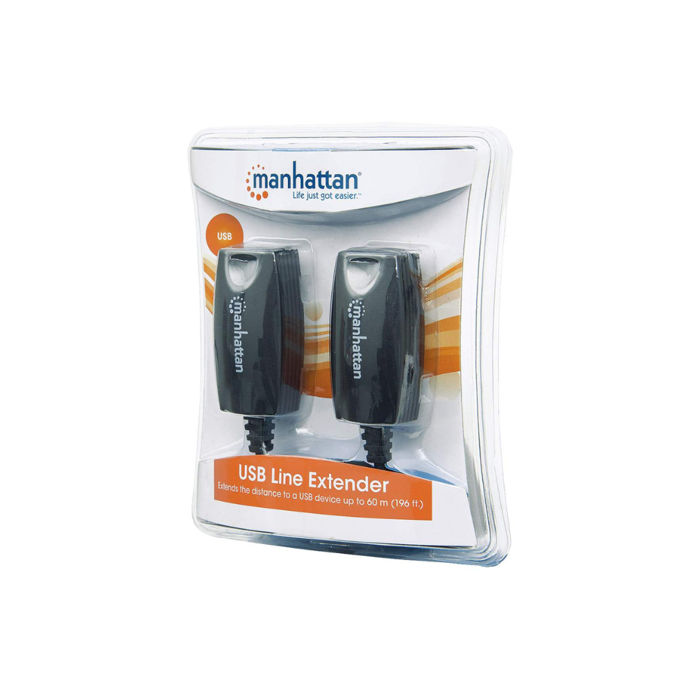 Cable USB Manhattan Extension Activa 60M vi­a RJ45 (179300)