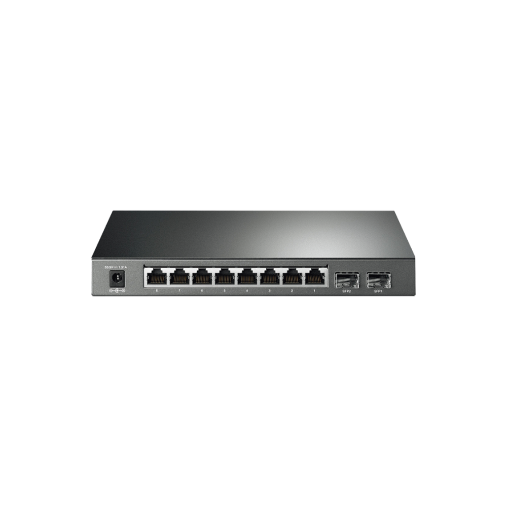 Switch PoE JetStream SDN 8 Puertos 10/100/1000Mbps + 2 SFP, 8 PoE, 61W, Administracion Omada SDN