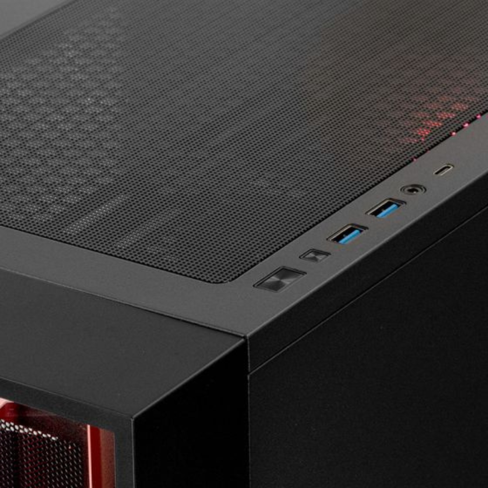 Gabinete Yeyian Mirage S, Mid Tower, ATX/Micro ATX/ITX, USB 3.2, sin Fuente ni Ventiladores RGB, Negro