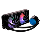 Enfriamiento Liquido Naceb 240MM Artico con iluminacion ARGB color Negro