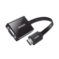 Adaptador HDMI a VGA 1080P Audio 3.5mm Micro USB Plug and Play Sin Controlador ABS Flexible Duradero