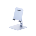 Soporte de Aluminio iPad Tablet Plegable Ajustable 180° 270° Antideslizante Silicona Compatibilidad 7.9 a 12.9 Gris