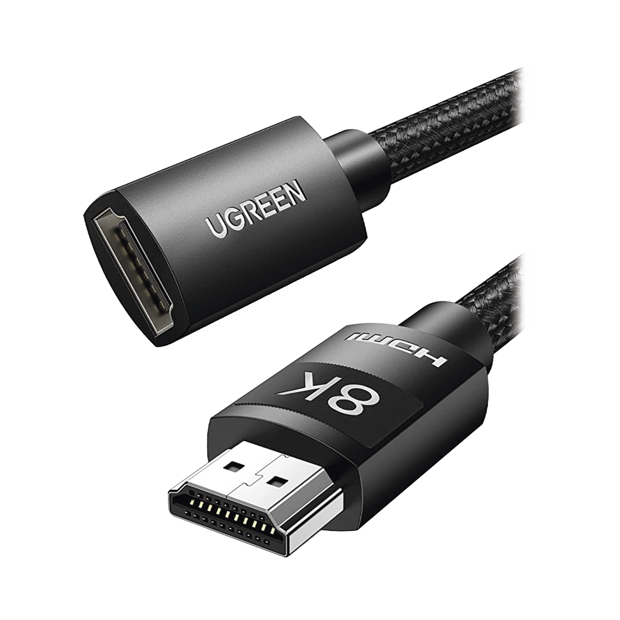 Cable Extensión HDMI 2.1 8K 1m Macho Hembra 8K60Hz Cobre Puro 28AWG Soporta 3m