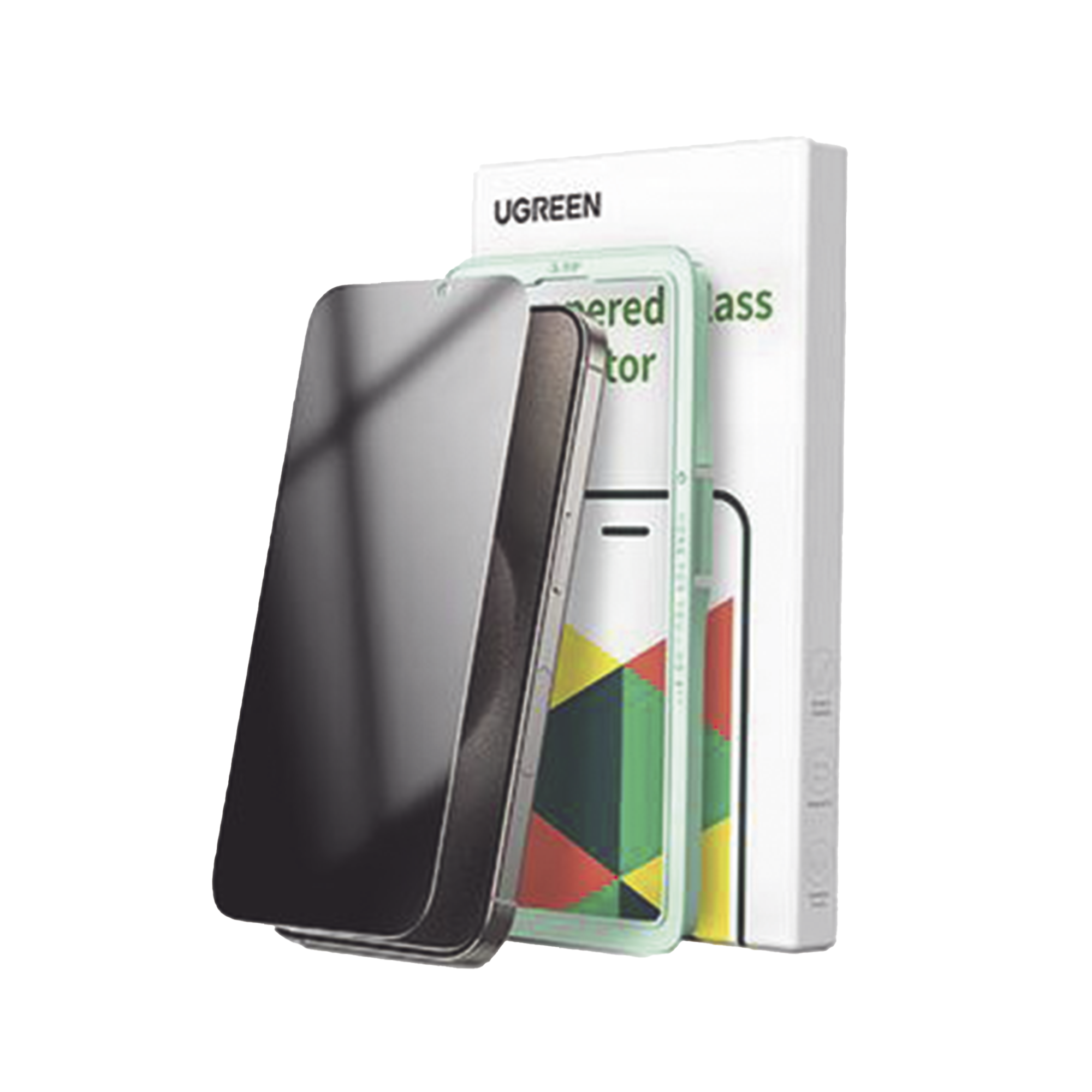 Protector Pantalla UGREEN HD iPhone 16 Pro Max Marco Instalación Paquete 1