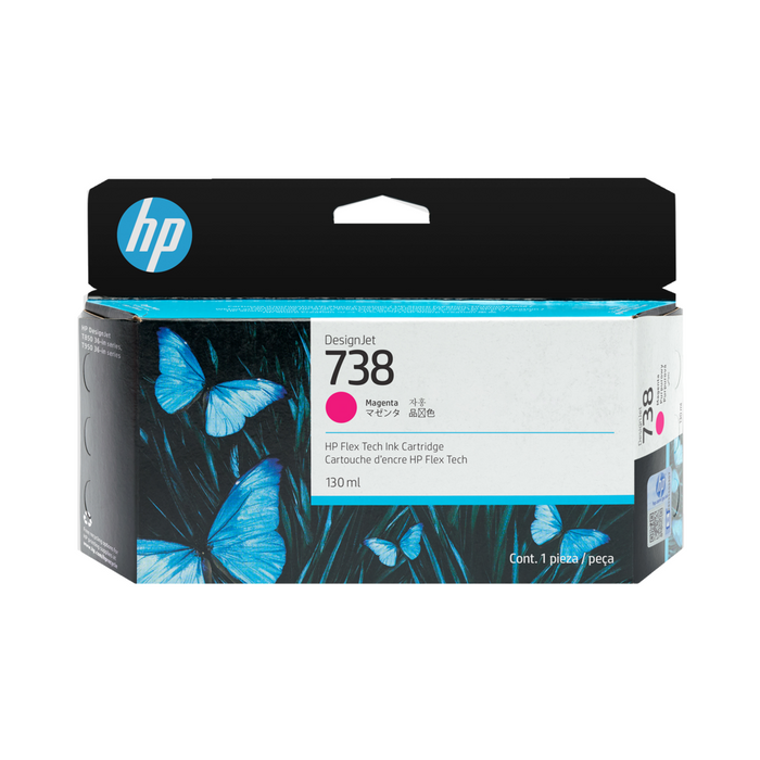Tinta HP DesignJet 738 130ml Color Magenta