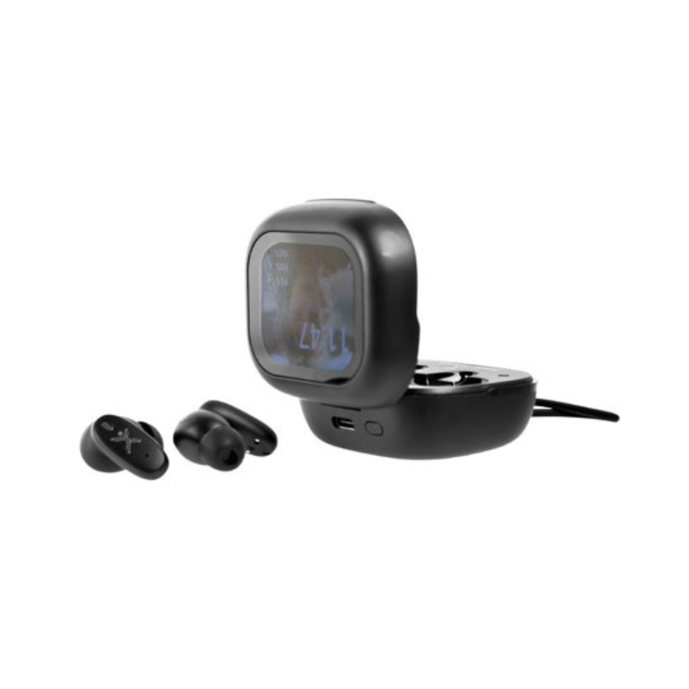Audífonos Inalámbricos Perfect Choice TWS IA Pantalla Táctil Negro
