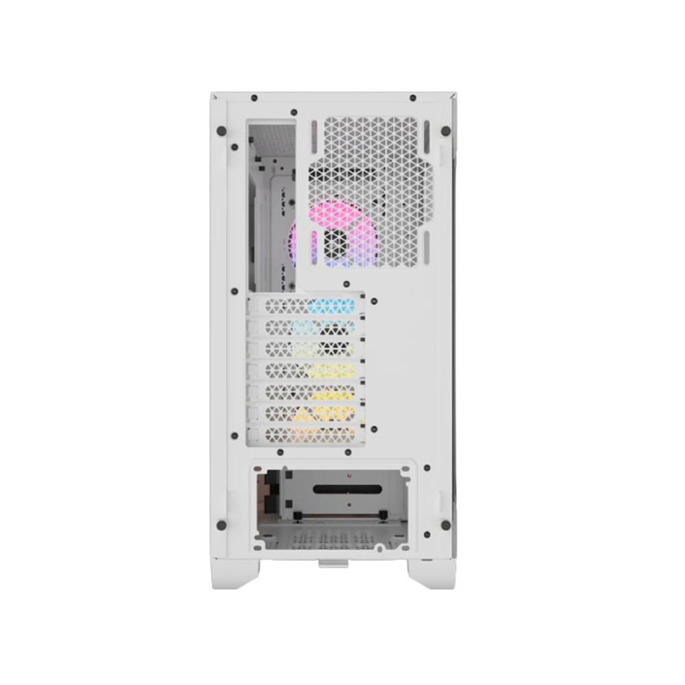 Gabinete Corsair 3000D RGB Airflow Blanco Cristal Templado ATX Media Torre 3 Ventiladores
