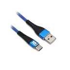 Combo caragador Brobotix de paded USB V3.0 con cable USB tipo C carga rapida modelo 963332 color Azul