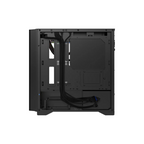 Gabinete Balam Rush Carbono Aircool 4000A Mini torre negro 3xVentiladores ARGB Micro ATX / Mini ITX sin fuente