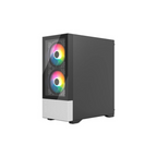 Gabinete Balam Rush Nitrox Crystal 5500 Media Torre Negro / Blanco CBW 3+1 Ventiladores ARGB