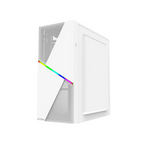 Gabinete Acteck Draco GM450 Media Torre ATX 500W Cristal Blanco — Modelo AC-935722