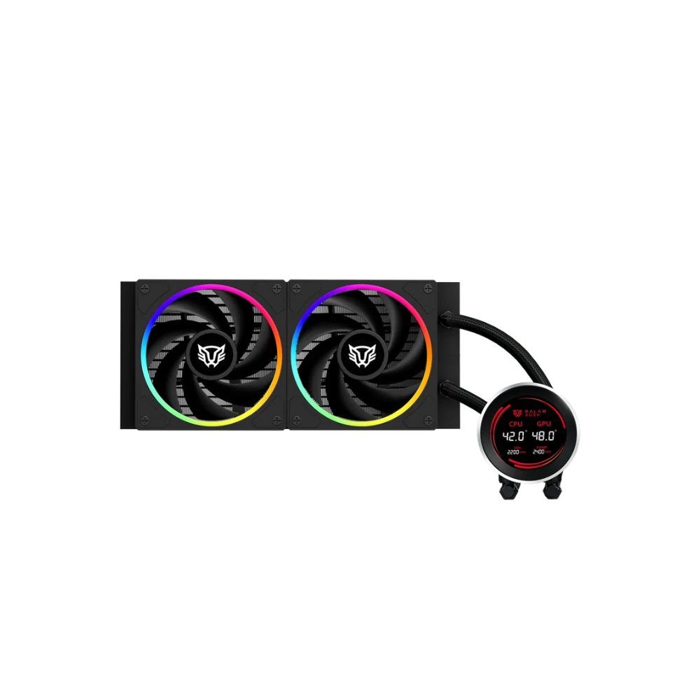 Enfriamiento Líquido Balam Rush 240 Hydrox Expert HYX24 Negro Display para monitoreo de temperatura RGB TDP 250 W Legend