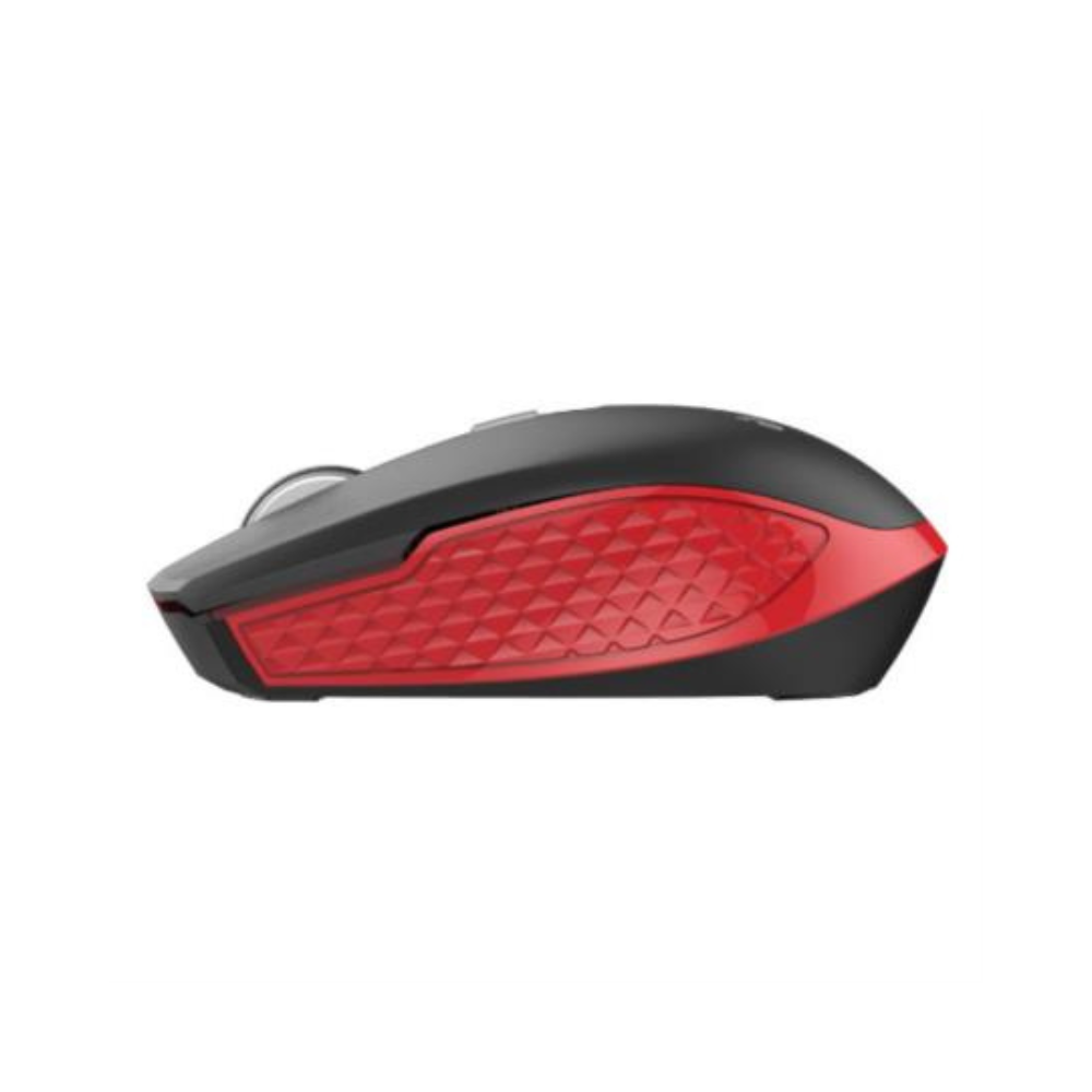 Mouse Nextep Inalámbrico Recargable, Switch de Encendido, 1600 DPI, Negro/Rojo NE-413NR