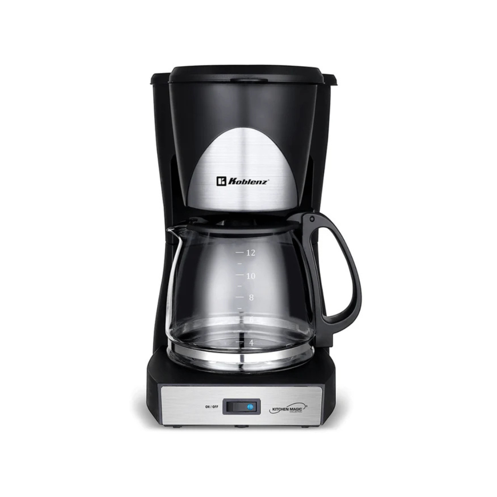 Cafetera Koblenz CKM-212 IN, 12 tazas (1.5L), filtro lavable, anti-goteo, base para mantener caliente