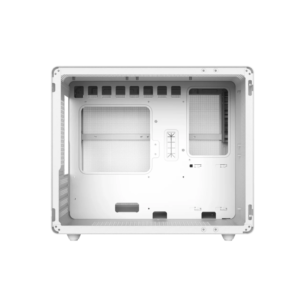 Gabinete Gamer GI930 Mini Torre Panel Izquierdo De Cristal Blanco — Modelo BR-936040