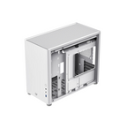 Gabinete Balam Rush Eris Frost GI985 Blanco Micro Torre Sin Fuente Con Cristal