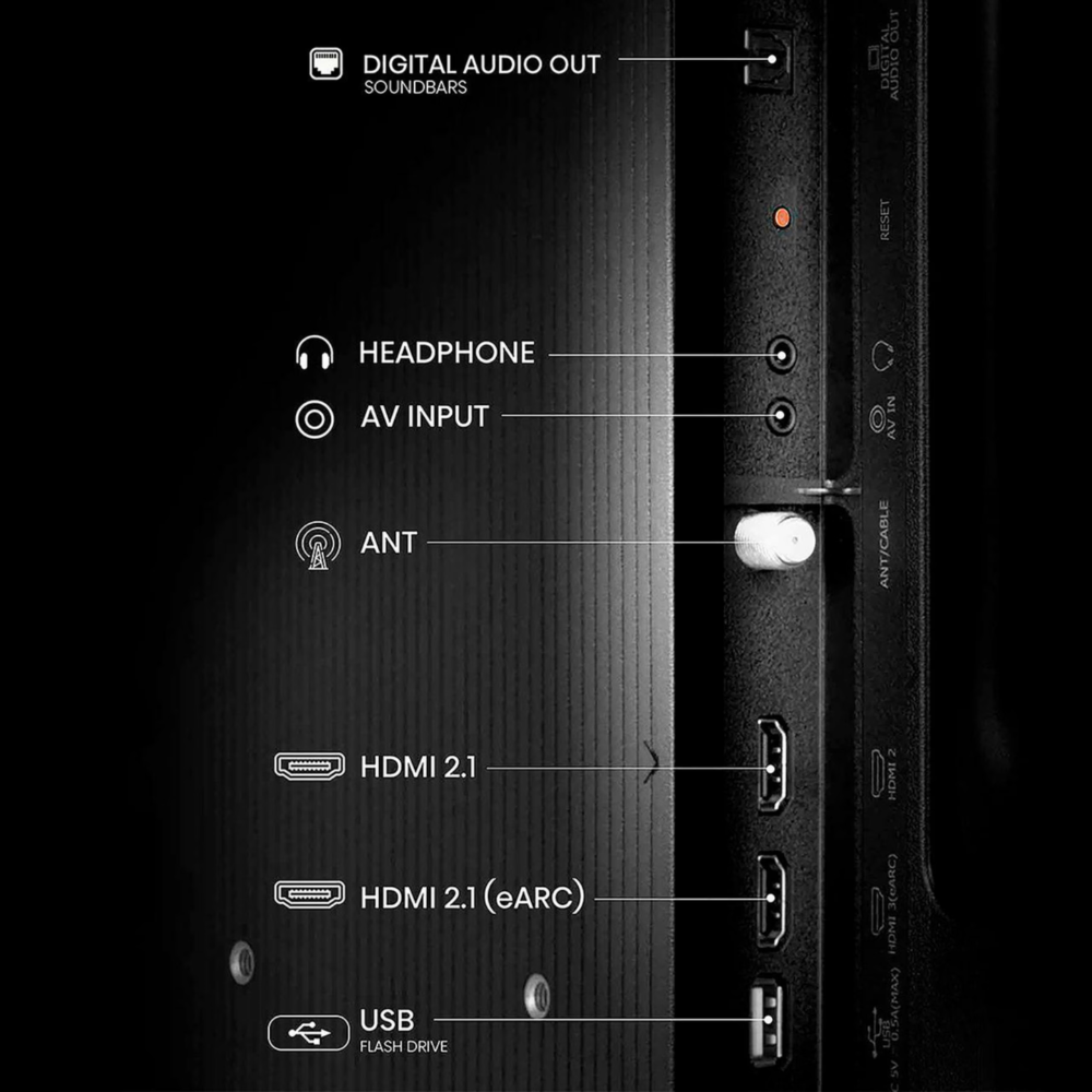 Televisor Hisense 43" A4, Smart TV FHD 1920x1080, VIDAA U8.5, Full Array