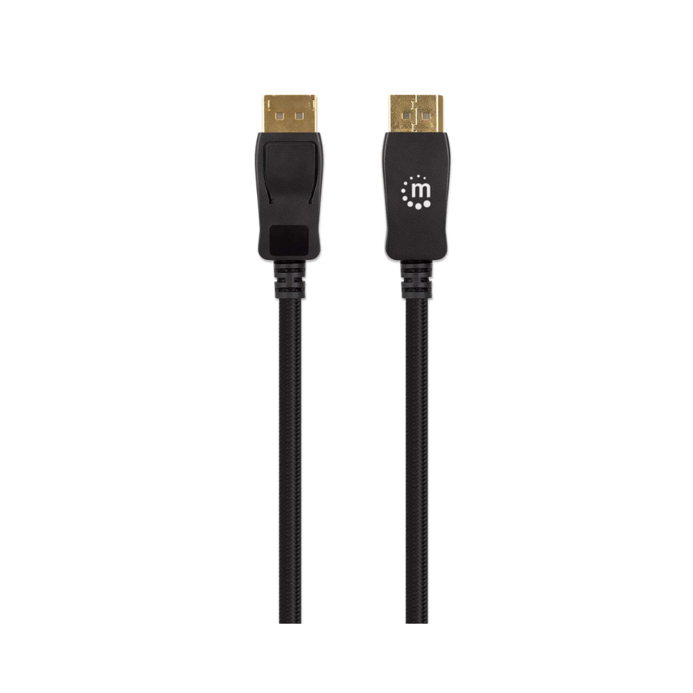 Cable DisplayPort Manhattan V1.4 M-M 3.0M Negro 8K@60Hz/4K@120Hz (353625)