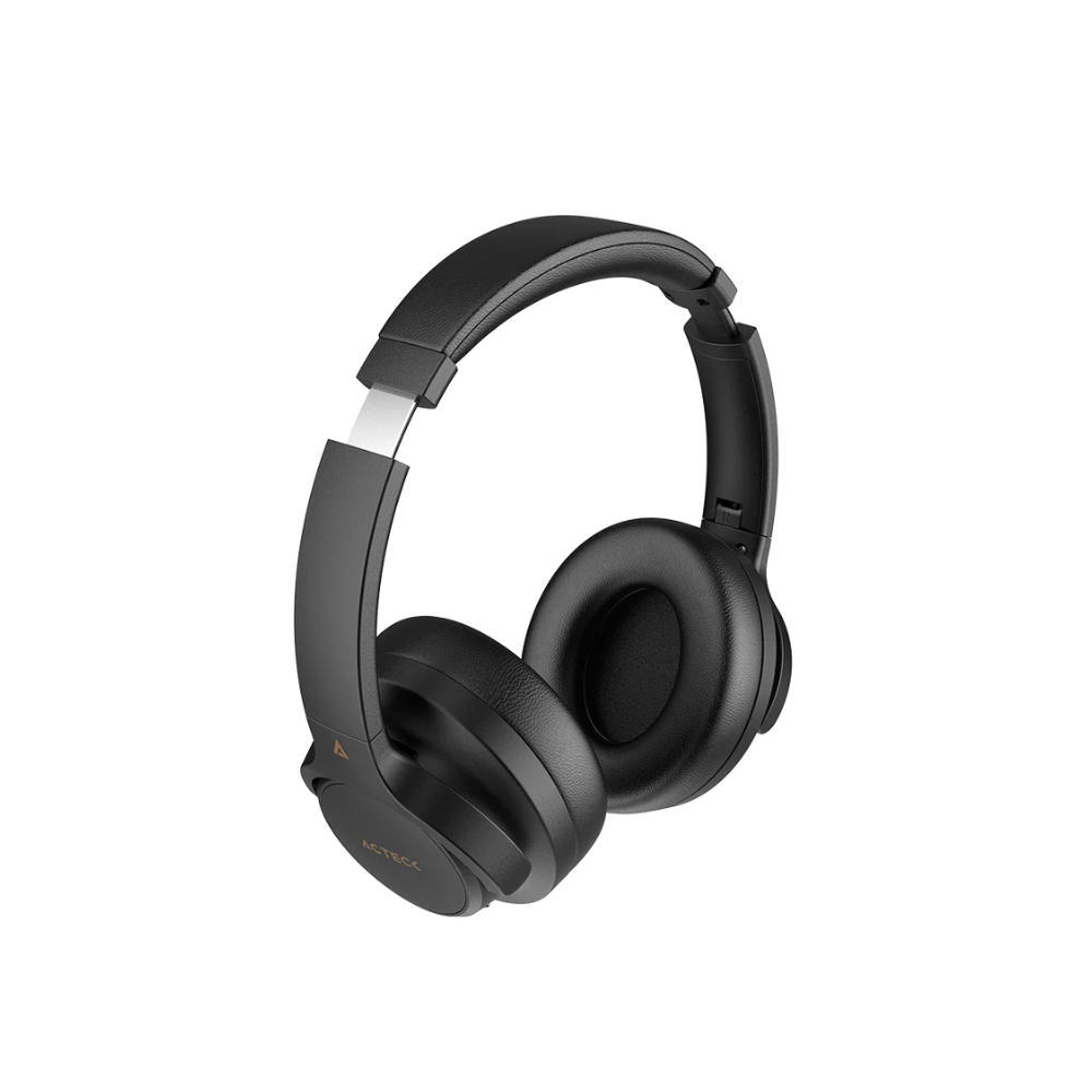 Audi­fonos Inalambricos Acteck Hype Epic HP750 Conexion Bluetooth, 3.5mm, Cancelacion de ruido, Color Negro