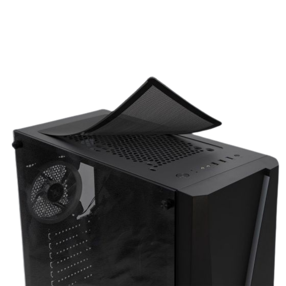 Gabinete Yeyian Armageddon 2200 ATX, Lateral de Cristal, 3 Ventiladores RGB, USB, Negro (YGA-68809)