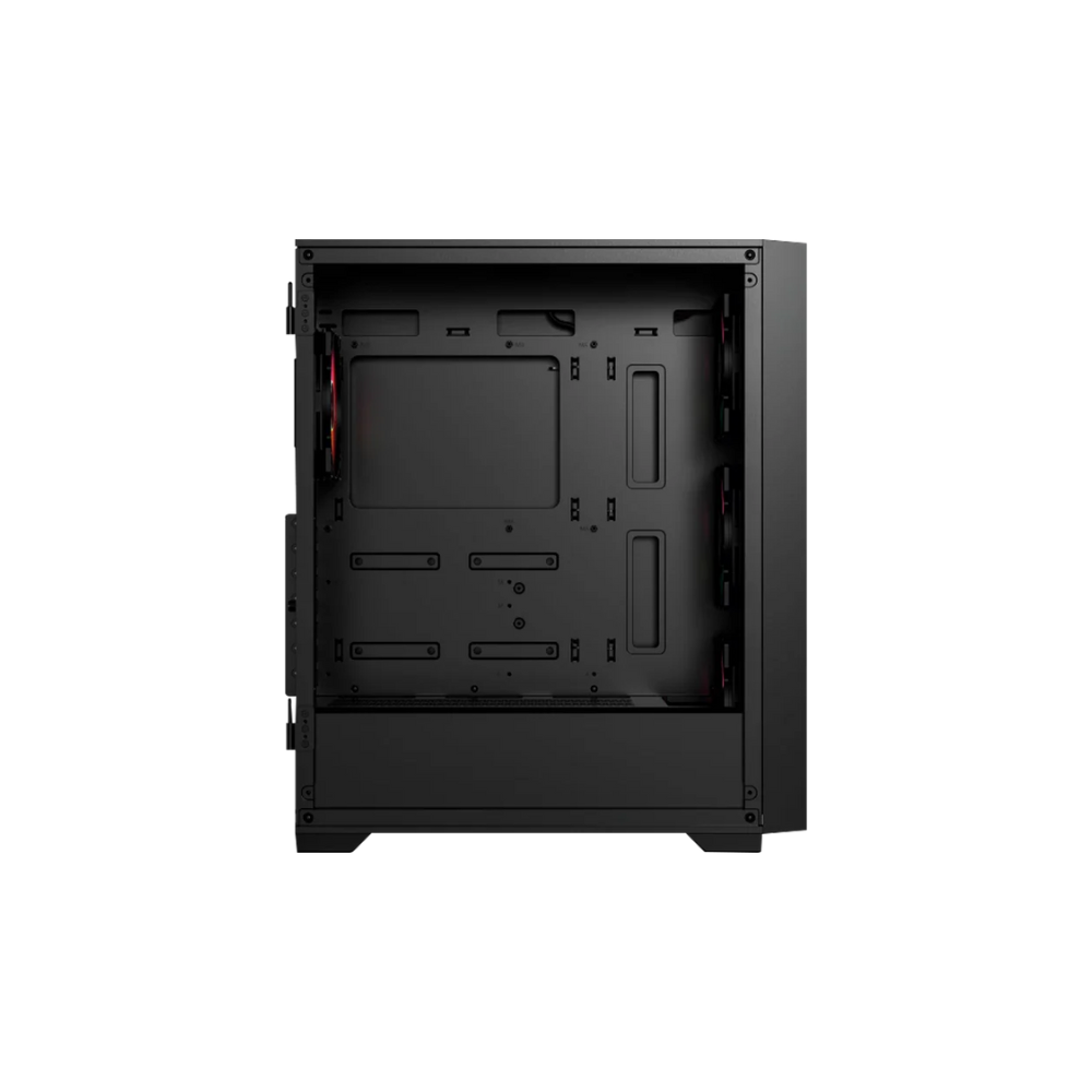 Gabinete Balam Rush Twin Mate 7000B Media Torre Negro Cristal 4 Ventiladores ARGB ATX Sin Fuente Panel Frontal Intercambiable Cristal / Malla