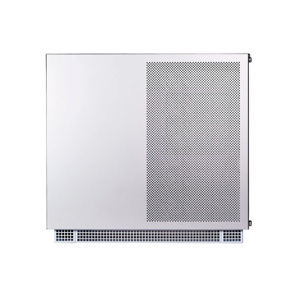 Gabinete gamer Naceb E-ATX de aluminio y cristal templado RGB 12x12 color Blanco