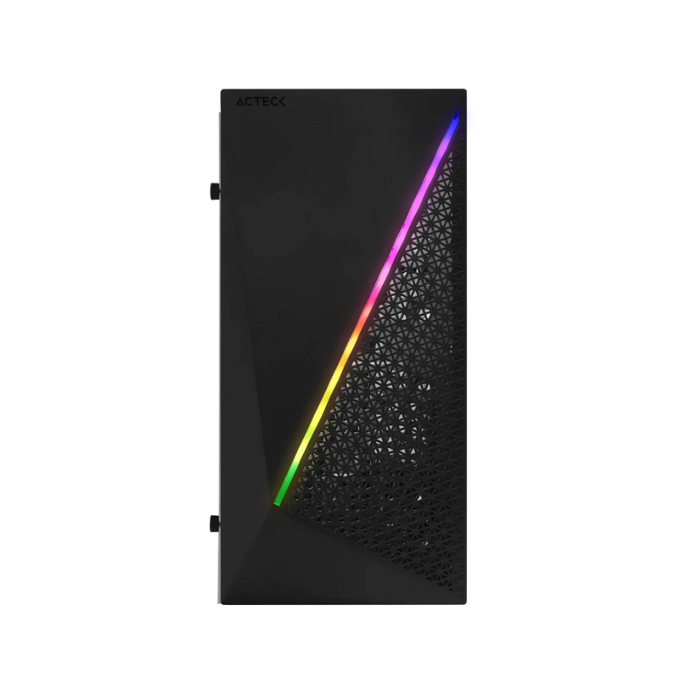 Gabinete Acteck Kioto Compact Micro Tower RGB USB 3.0 500W Acrílico — Modelo AC-933070