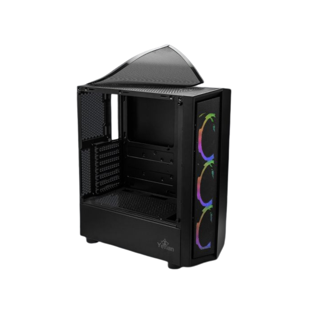 Gabinete Yeyian Ventle ATX, 3 Ventiladores ARGB, Cristal Templado (YCH-ATAB-01BK)