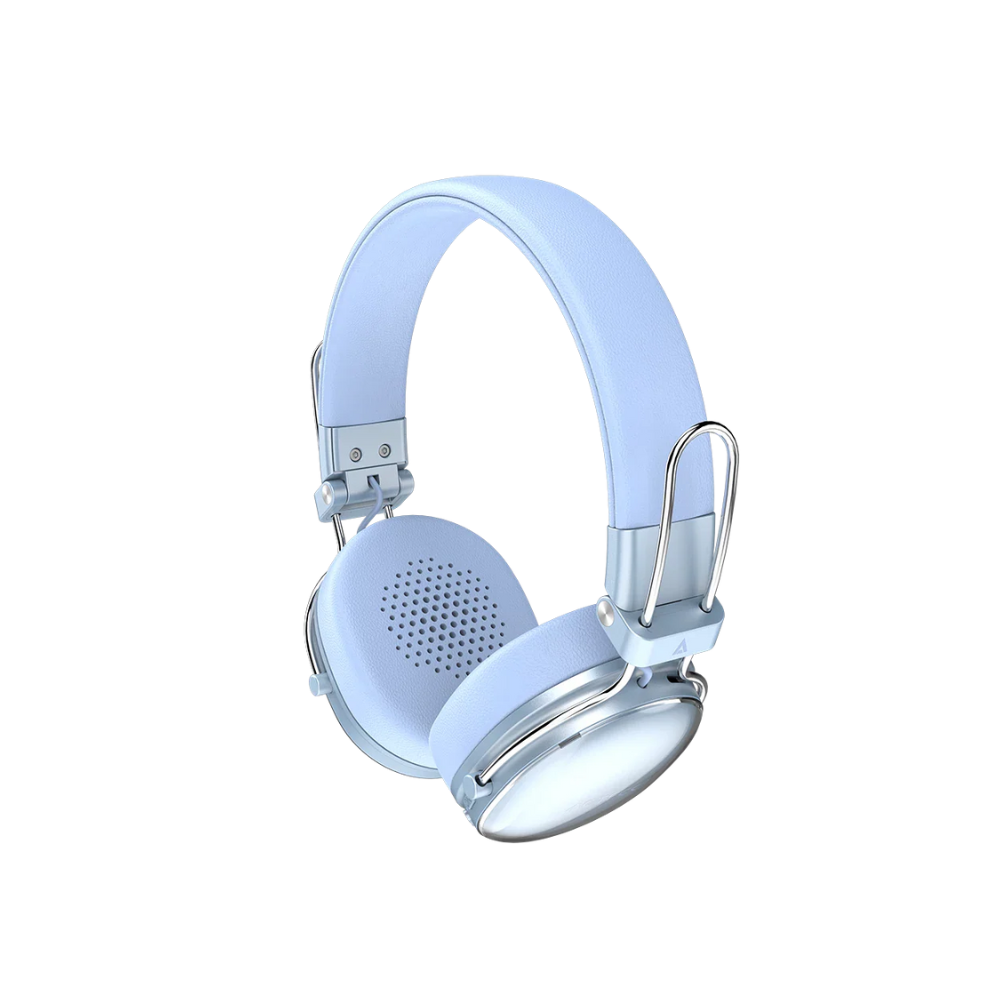 Audi­fonos Inalambricos Acteck Over Ear Luxe Chic HP710 Azul Bluetooth 5.4 Cancelacion de ruido Hi­brido Microfono Omnidireccional