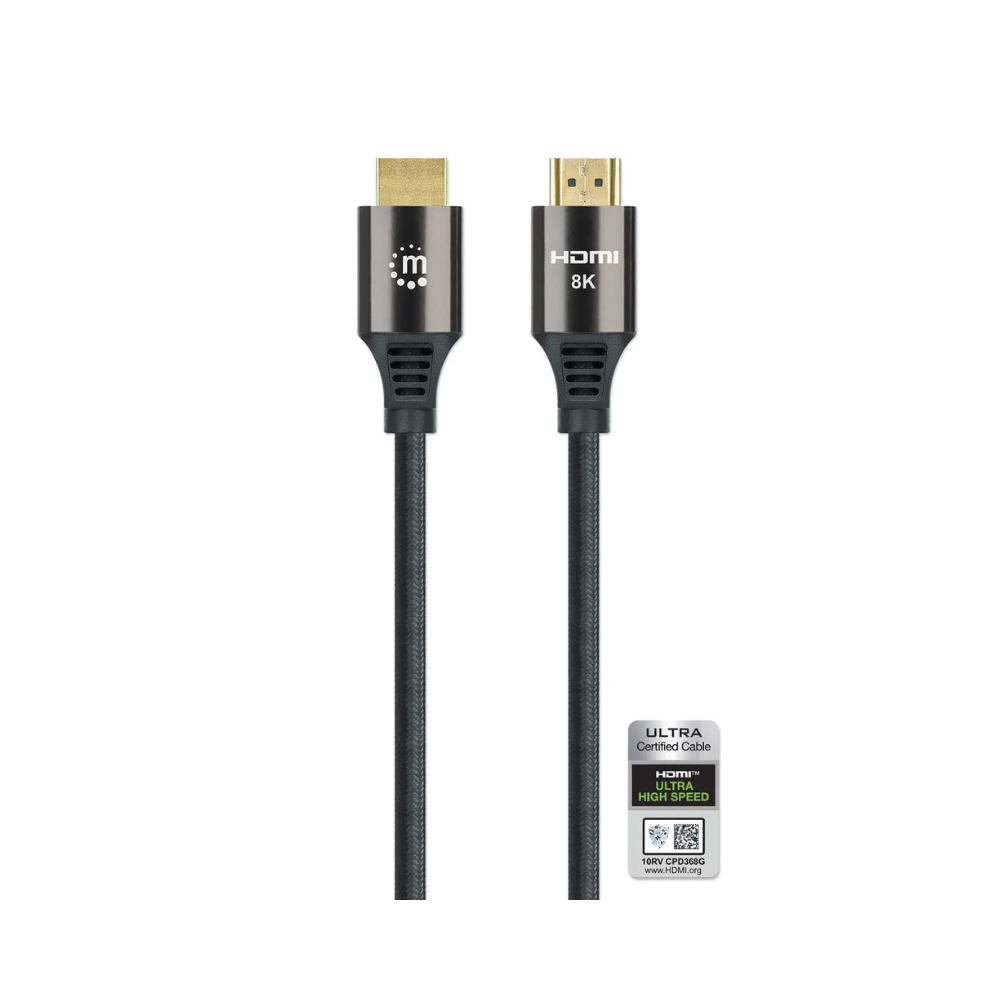 Cable HDMI Manhattan 2.1 Textil M-M 3.0M, 8K@60Hz (355957)