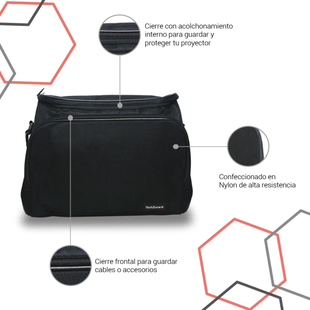 Maletín Universal TechZone TZ16BCP33 para Video Proyector
