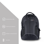Mochila Backpack Tech Zone Sport TZBTS10BLK para Laptop de 15.6"