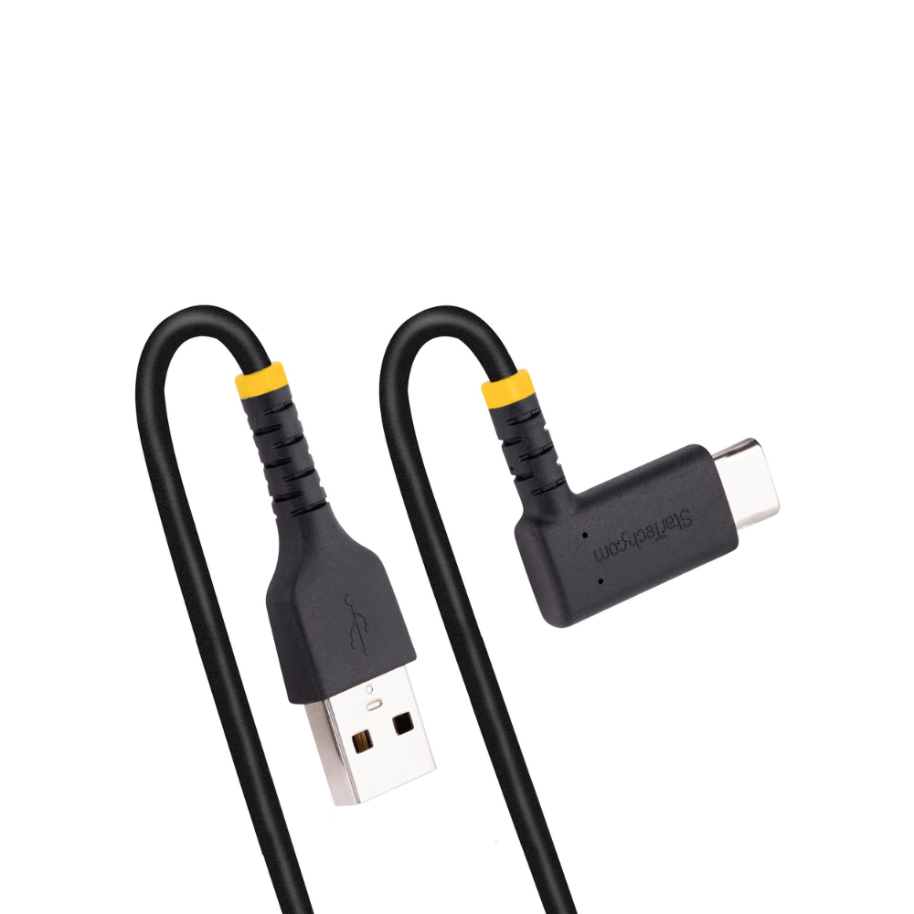 Cable USB-A a USB-C 2m Acodado Recto Carga Rápida Alta Resistencia StarTech.com Mod. R2ACR-2M-USB-CABLE