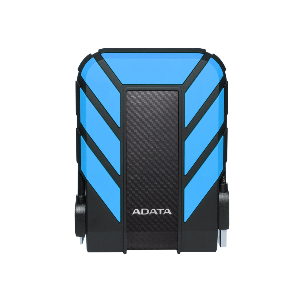 Disco duro externo Adata 2TB, 2.5", USB 3.1, AHD710P, contra agua y golpes, azul.