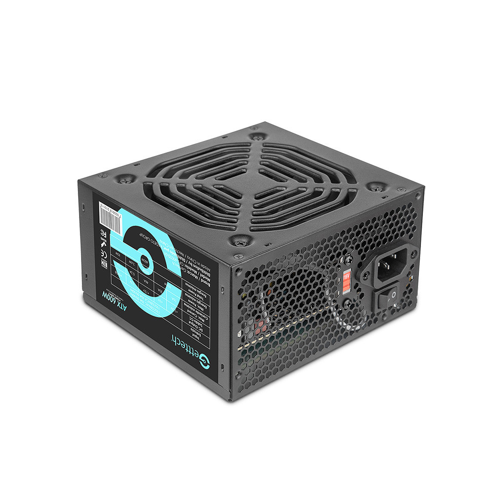 Fuente de Poder Getttech 600W Negro
