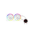 Enfriamiento Líquido Balam Rush 240 Hydrox Expert HYX24 Blanco Display para monitoreo de temperatura RGB TDP 250 W Legend