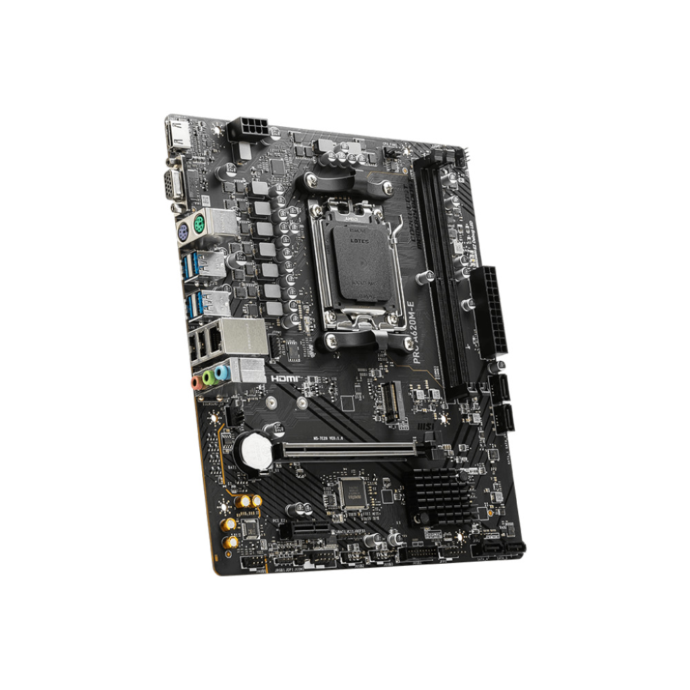 Tarjeta Madre MSI Pro A620M-E, Socket AM5, 2xDDR5, HDMI/VGA