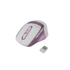 Mouse Inalambrico GETTTECH GGM-STDBW-01-PK 6D de Oficina Blanco/Rosa