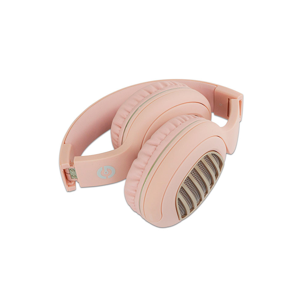 Diadema GETTTECH GDJ-33201P Joy Bluetooth/TF/FM/AUX 250 mAh Recubierta de Goma Rosa